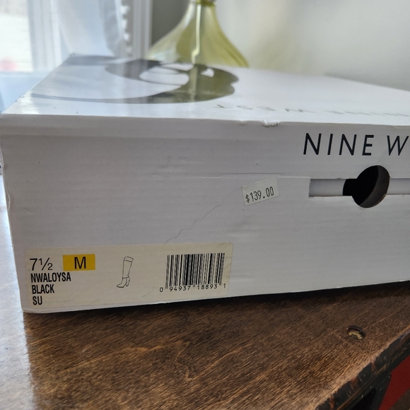 Nine West Nwaloysa Black suede boots Size - Picture 8 of 9